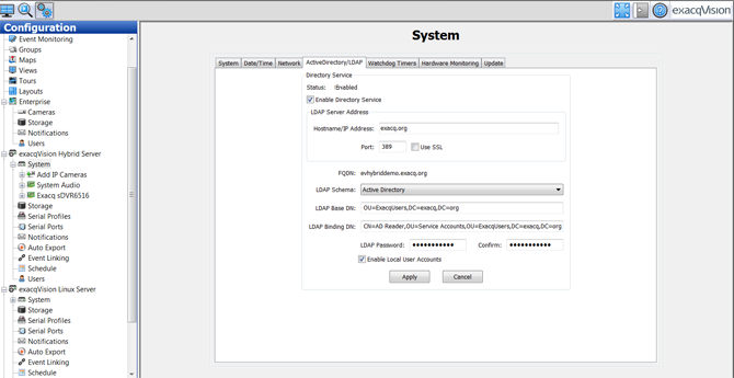 Enterprise vms multi-server administration and ldap configurations